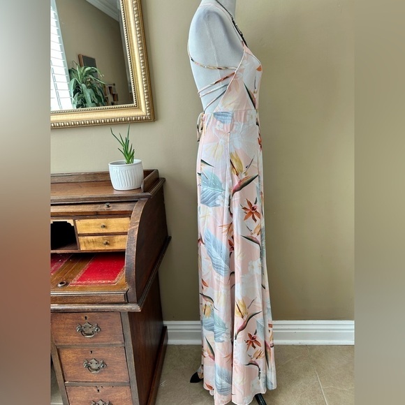 Show Me Your Mumu Godshaw Goddess Gown Maxi Dress Floral Paradise Party XS NWT - Picture 4 of 11
